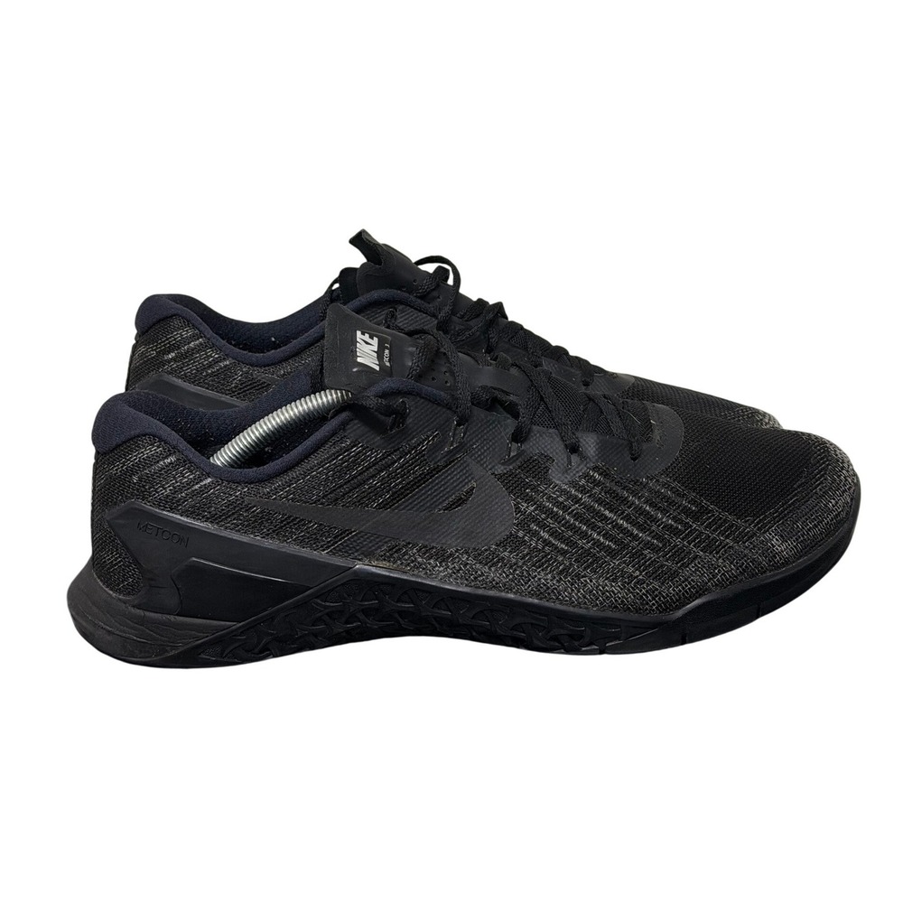 Nike Sneakers Mens 12 Metcon 3 Black Dark Grey Training EUC